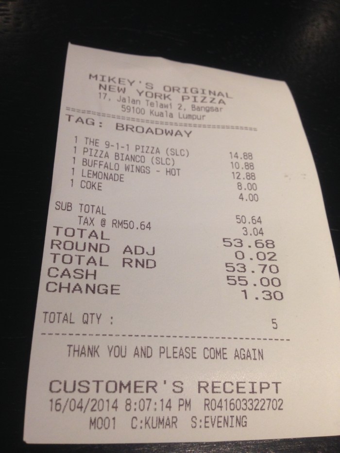 mikey's original new york pizza 12