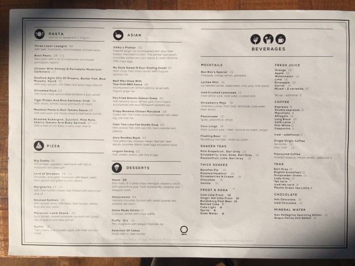 Jibby & Co Menu 2