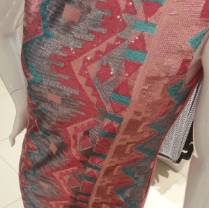 Flow Sleeveless Geo Sequinned Dress