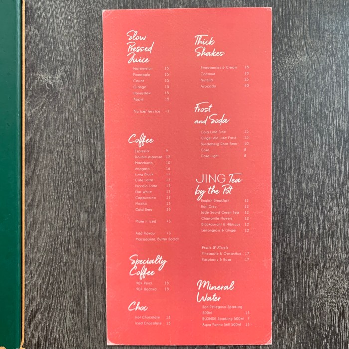 Blonde by Serai Group Menu 006